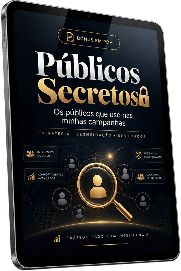 Mockup do PDF Públicos Secretos em um tablet