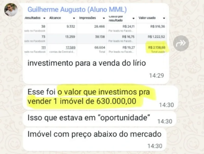 Print de resultado do método 13